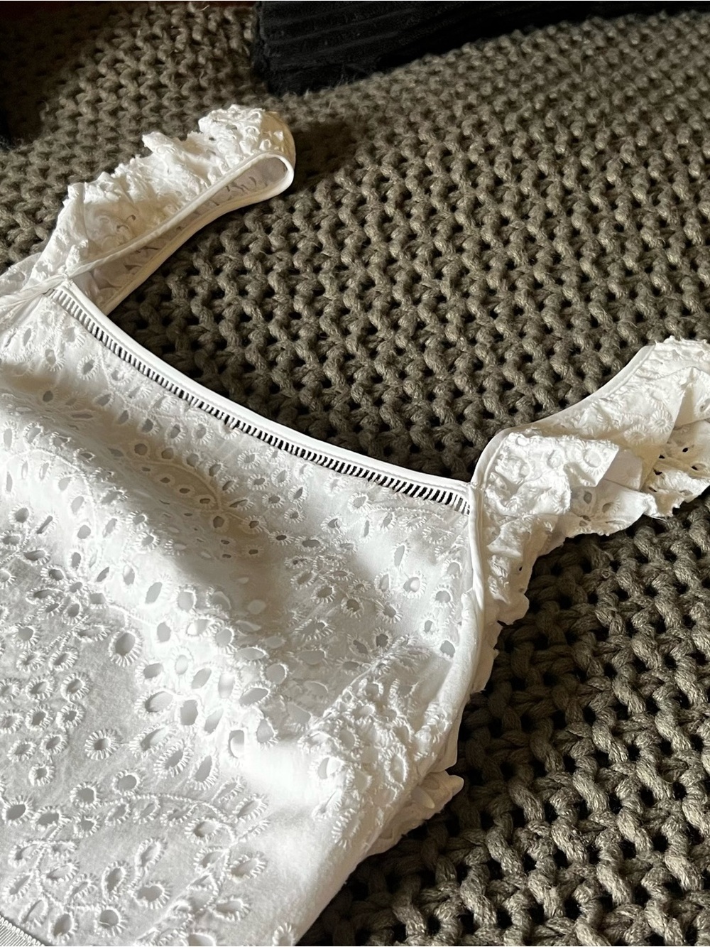 Banana Republic White Eyelet Tiered Sundress Maxi - Picture 2 of 3